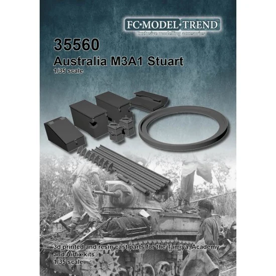 FC Model Trend 35560 1/35 Australian M3 Stuart Detail Set for Tamiya/Academy/Airfix kits - Military Vehicles & Tanks