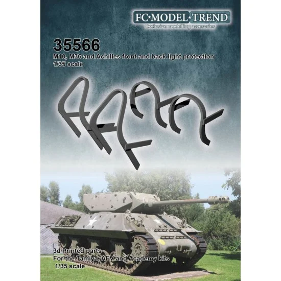FC Model Trend 35566 1/35 M10/M36/Achilles Tank Lights Guards for Tamiya/AFV/Academy kits - Military Vehicles & Tanks