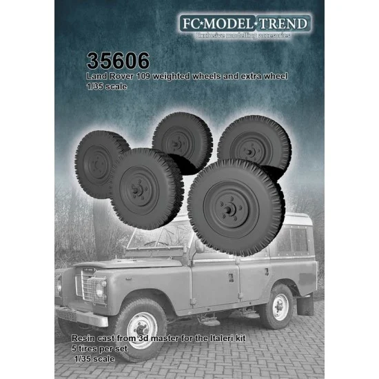 FC Model Trend 35606 1/35 Land Rover Weighted Wheels for Italeri kits - Military Vehicles & Tanks