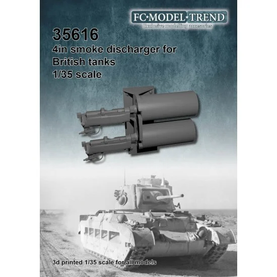 FC Model Trend 35616 1/35 WWII British Tanks 4in Smoke Discharger - Military Vehicles & Tanks