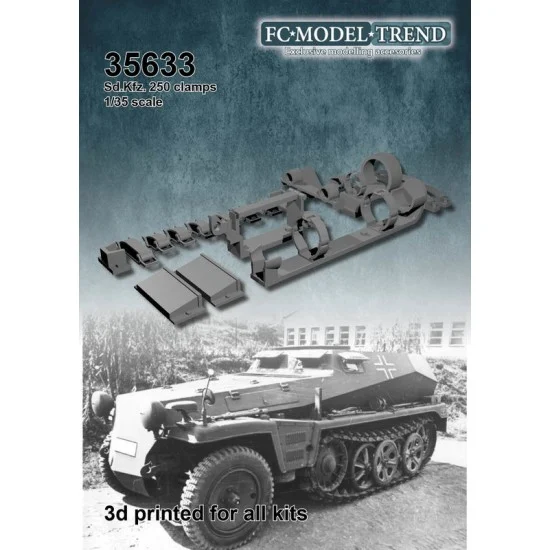 FC Model Trend 35633 1/35 SdKfz. 250 Tool Clamps - Military Vehicles & Tanks
