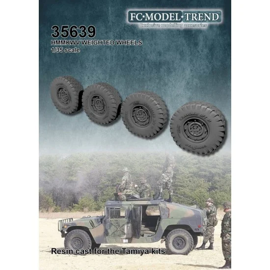FC Model Trend 35639 1/35 HMWWV Weighted Wheels for Tamiya kits - Military Vehicles & Tanks