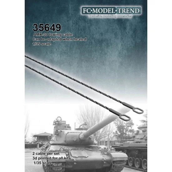 FC Model Trend 35649 1/35 AMX-30 Towing Cable (3d printed, heat and adapt)