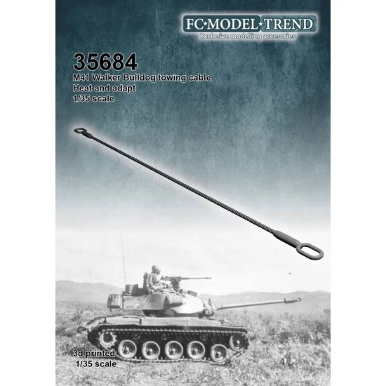 FC Model Trend 35684 1/35 M-41 Walker Bulldog Tow Cable