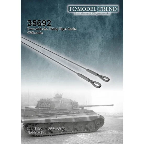 FC Model Trend 35692 1/35 King Tiger Tank Tow Cables - Military Vehicles & Tanks
