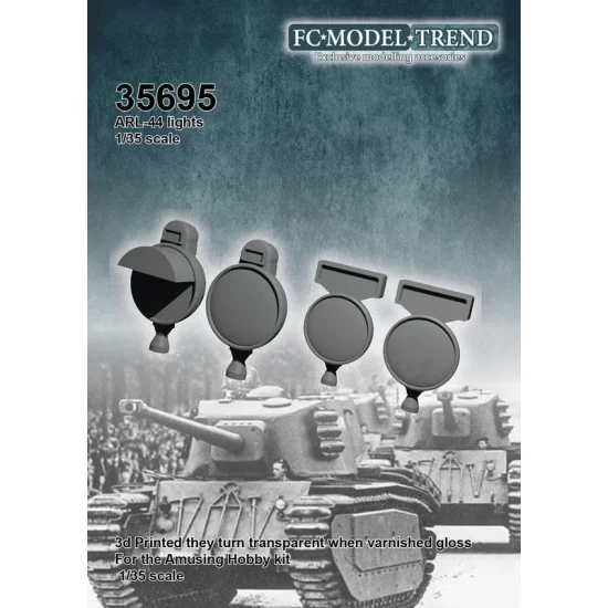FC Model Trend 35695 1/35 ARL-44 Tank Lights for Amusing Hobby kits