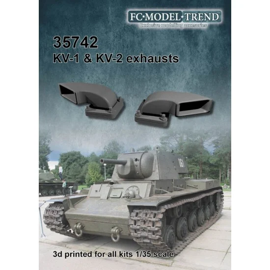 FC Model Trend 35742 1/35 Kliment Voroshilov KV-1/2 Exhausts