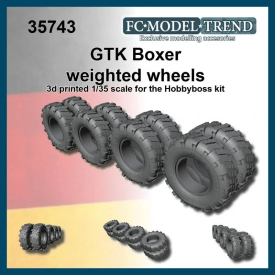 FC Model Trend 35743 1/35 GTK Boxer Weighte Tyres for HobbyBoss kit - Military Vehicles & Tanks