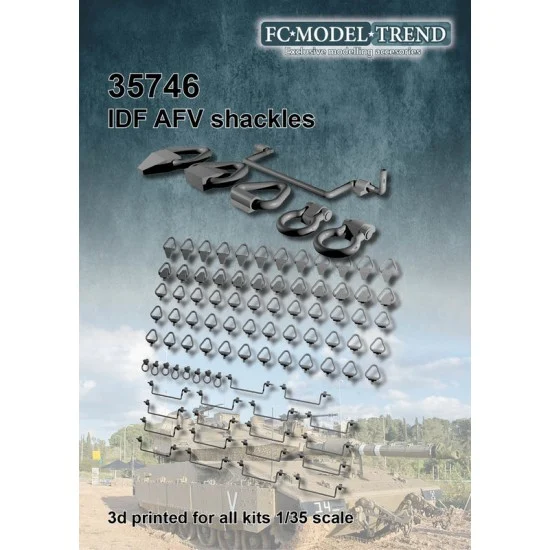 FC Model Trend 35746 1/35 IDF AFV Hooks and Handles - Military Vehicles & Tanks