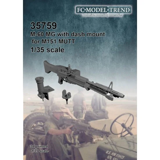 FC Model Trend 35759 1/35 Ford M151 MUTT M-60 MG w/Dash Mount