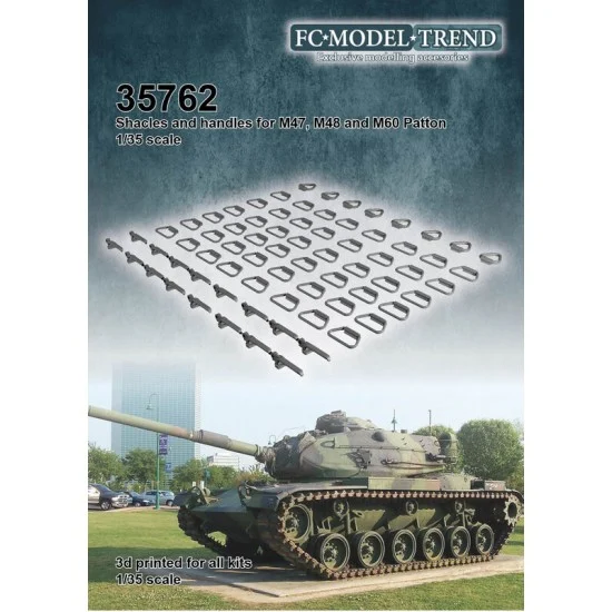 FC Model Trend 35762 1/35 M47, M48 and M60 Patton Shackles and Handles - Military Vehicles & Tanks