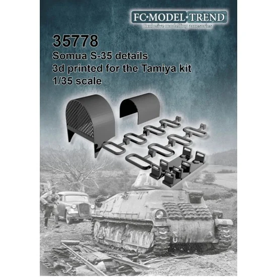 FC Model Trend 35778 1/35 Somua S35 Detail Set for Tamiya kits - Military Vehicles & Tanks