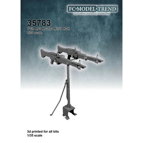 FC Model Trend 35783 1/35 M151 MUTT Twin M60 Machine Gun - Military Vehicles & Tanks