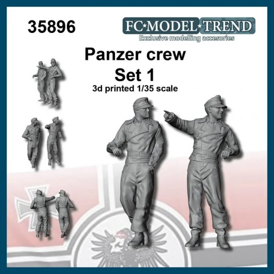 FC Model Trend 35896 1/35 Panzer Crew set 1 - Model Figures