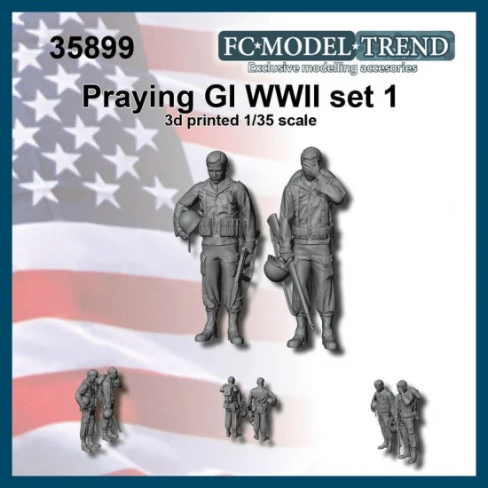 FC Model Trend 35899 1/35 US Soldiers Praying set 1 - Model Figures