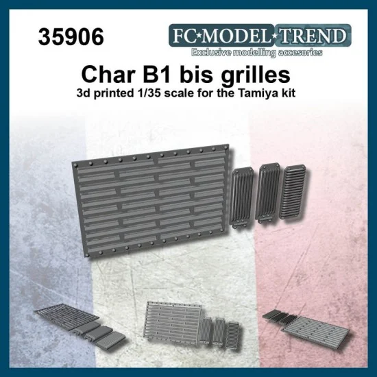 FC Model Trend 35906 1/35 Char B1 bis Grilled Doors for Tamiya kits - Military Vehicles & Tanks