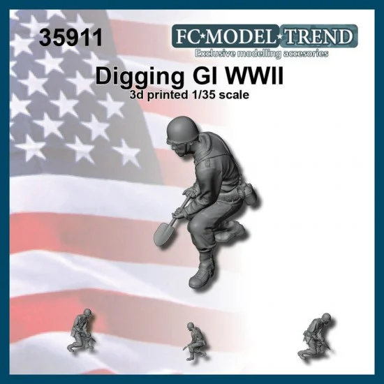 FC Model Trend 35911 1/35 Digging GI - Model Figures
