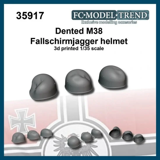 FC Model Trend 35917 1/35 Fallschimjagger Dented Helmets - Model Figures
