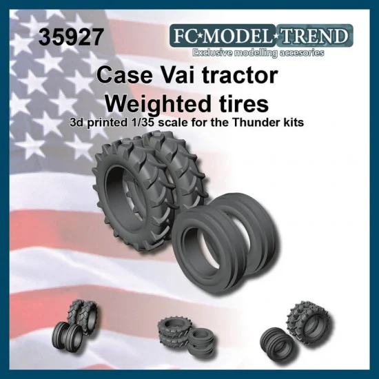 FC Model Trend 35927 1/35 Case Vai Weighted Wheels for Thunder kits - Military Vehicles & Tanks