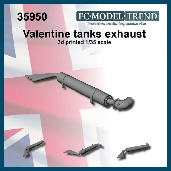 FC Model Trend 35950 1/35 Valentine Tanks Exhaust - Military Vehicles & Tanks
