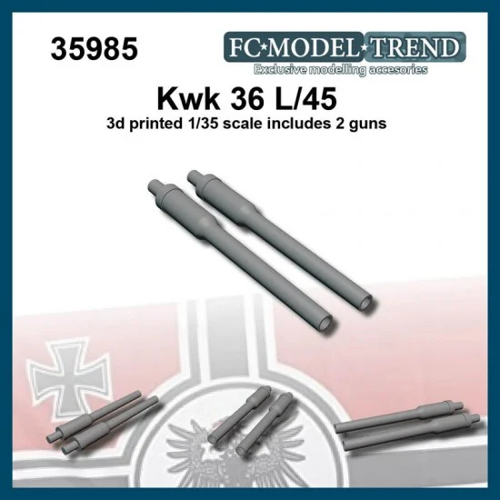 FC Model Trend 35985 1/35 KwK36 L/45 Gun Barrel (2pcs) - Military Vehicles & Tanks