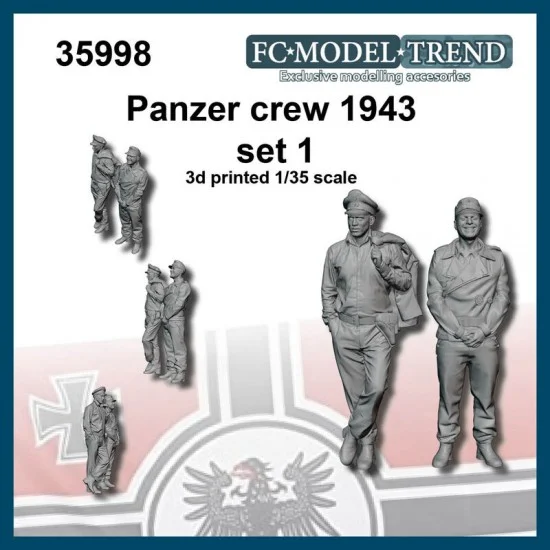 FC Model Trend 35998 1/35 Panzer Crew 1943 Set #1 - Model Figures