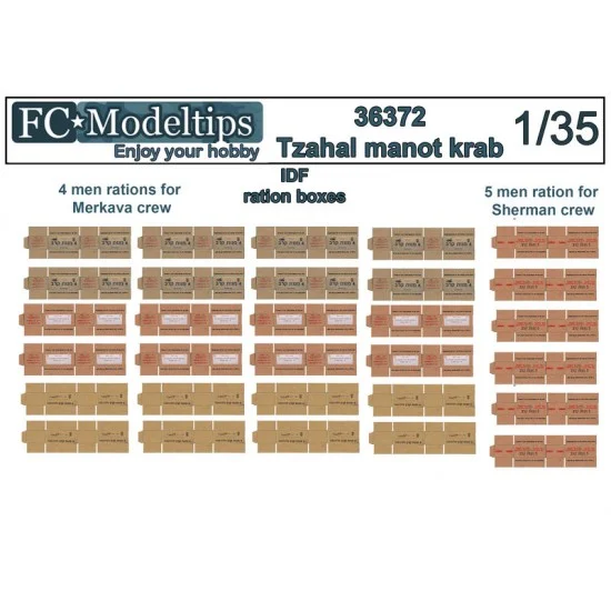 FC Model Trend 36372 1/35 Manot Krav IDF Rations - Scenics & Diorama
