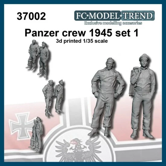 FC Model Trend 37002 1/35 German Tank Crew 1945 set 1 - Model Figures