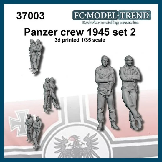 FC Model Trend 37003 1/35 German Tank Crew 1945 set 2 - Model Figures