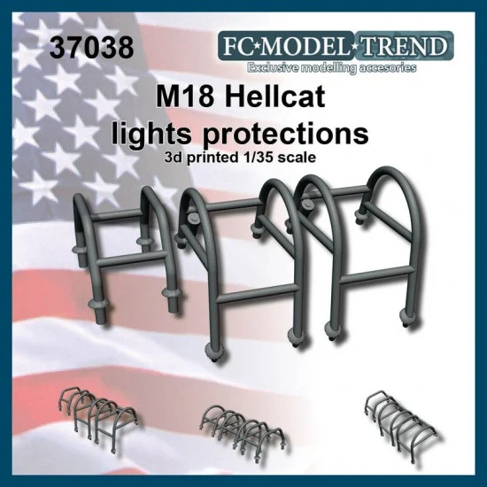 FC Model Trend 37038 1/35 M18 Hellcat, Lights Protectors - Military Vehicles & Tanks