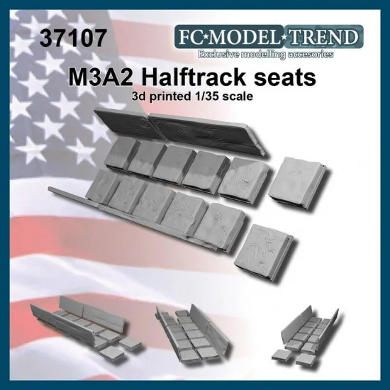 FC Model Trend 37107 1/35 M3A2 Haltrack, Cushions - Military Vehicles & Tanks