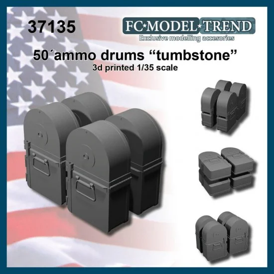 FC Model Trend 37135 1/35 50'Ammo Drums "Tombstone" - Military Vehicles & Tanks