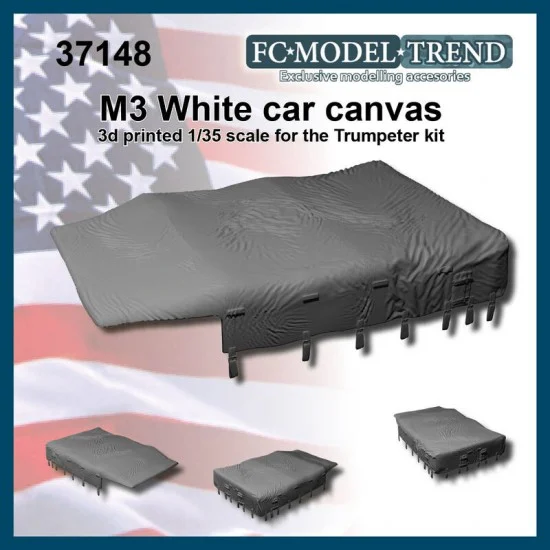 FC Model Trend 37148 1/35 M3 White Car Canvas for Trumpeter kits - Military Vehicles & Tanks