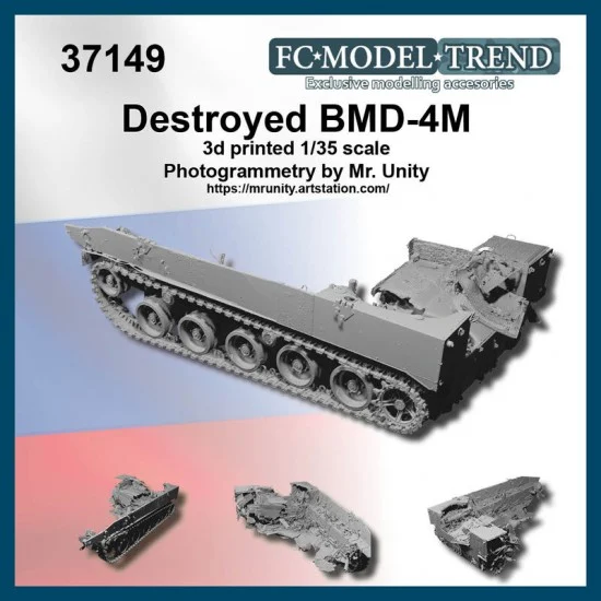 FC Model Trend 37149 1/35 Tank Wreck - Destroyed BMD-4M