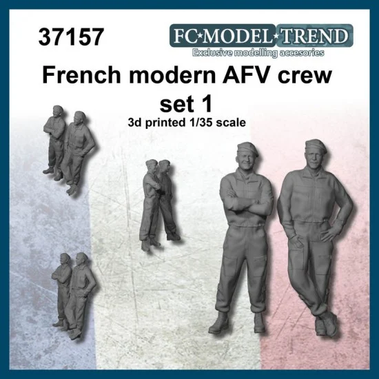 FC Model Trend 37157 1/35 Modern French AFV Crew Set #1 - Model Figures