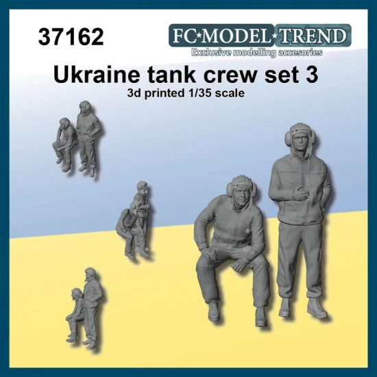 FC Model Trend 37162 1/35 Ukraine Tank Crew Set #3 - Model Figures