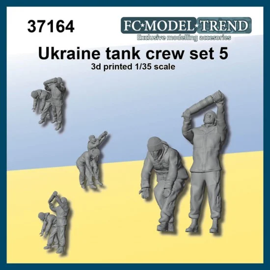 FC Model Trend 37164 1/35 Ukraine Tank Crew Set #5 - Model Figures