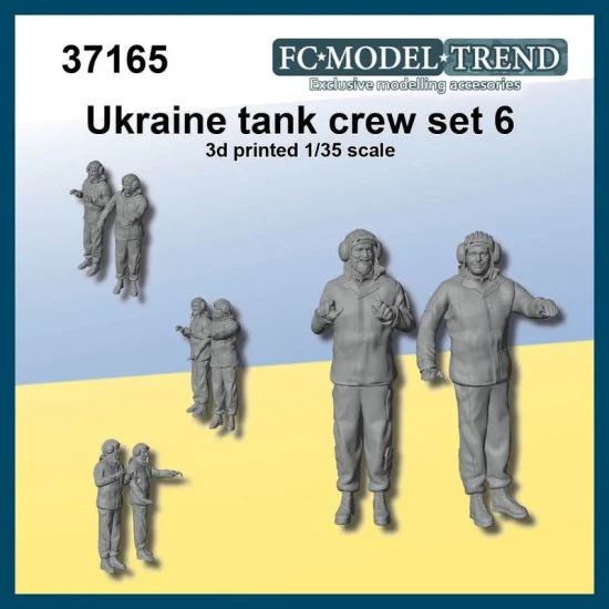 FC Model Trend 37165 1/35 Ukraine Tank Crew Set #6 - Model Figures