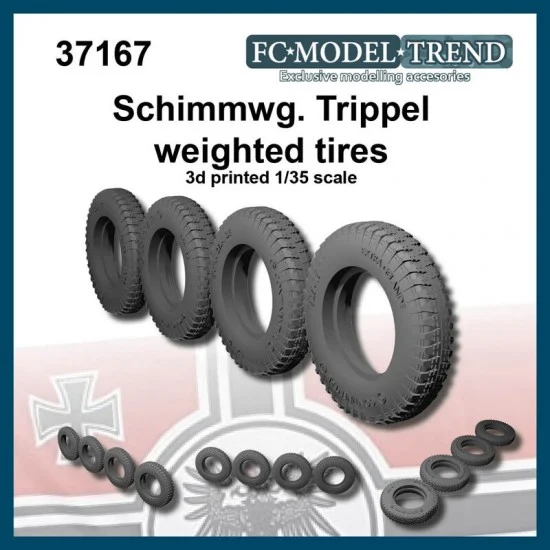 FC Model Trend 37167 1/35 Schwimmwagen Trippel Weighted Tyres - Military Vehicles & Tanks