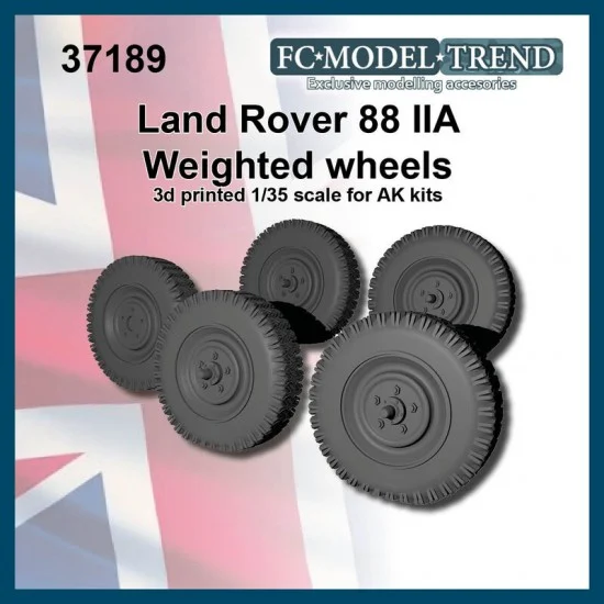 FC Model Trend 37189 1/35 Land Rover 88 Iia Weighted Wheels for AK kits - Military Vehicles & Tanks