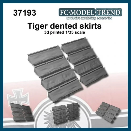 FC Model Trend 37193 1/35 Tiger Dented Skirts - Military Vehicles & Tanks