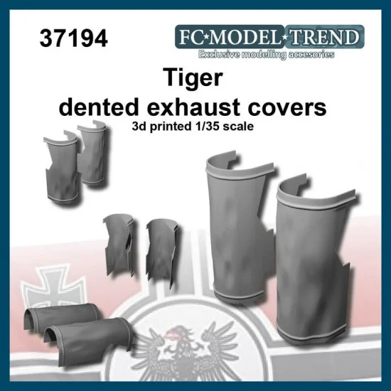 FC Model Trend 37194 1/35 Tiger Dented Exhaust Covers - Military Vehicles & Tanks
