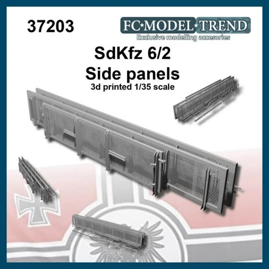 FC Model Trend 37203 1/35 Sdkfz 6/2 Side Panels for Bronco kit - Military Vehicles & Tanks