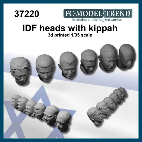 FC Model Trend 37220 1/35 IDF Heads with Kippah - Model Figures