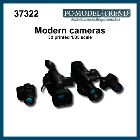 FC Model Trend 37322 1/35 Modern Video and Photo Cameras - Scenics & Diorama