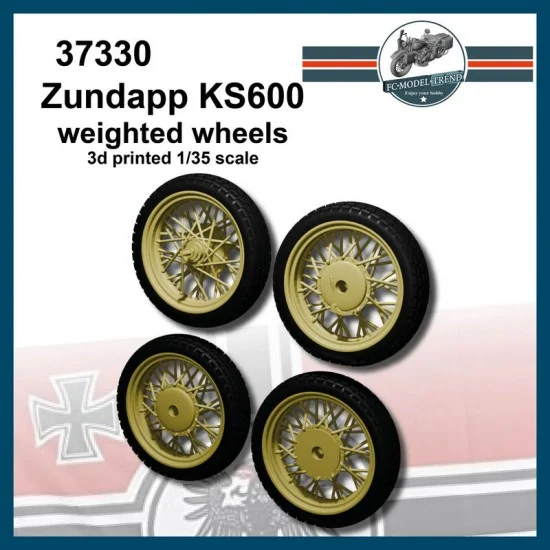 FC Model Trend 37330 1/35 Zundapp KS600 Weighted Wheels - Military Vehicles & Tanks