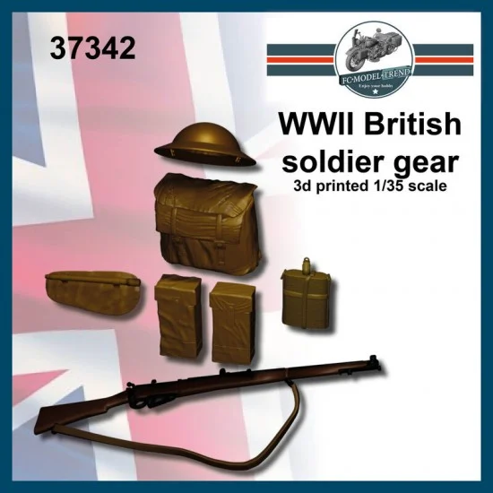 FC Model Trend 37342 1/35 WWII British Soldier Gear - Scenics & Diorama