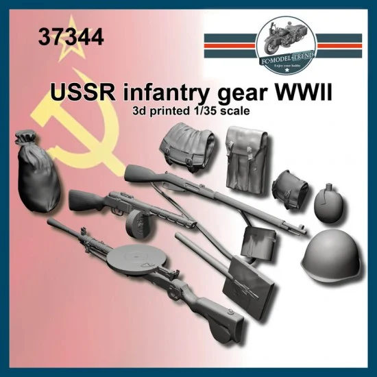 FC Model Trend 37344 1/35 WWII Soviet Sodier Gear - Scenics & Diorama