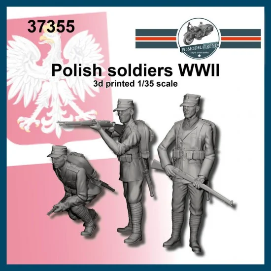 FC Model Trend 37355 1/35 WWII Polish Soldiers (3 figures) - Model Figures