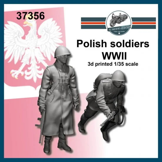 FC Model Trend 37356 1/35 WWII Polish Soldiers (2 figures) - Model Figures